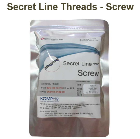 Secret Line PDO Threads Screw 50pcs